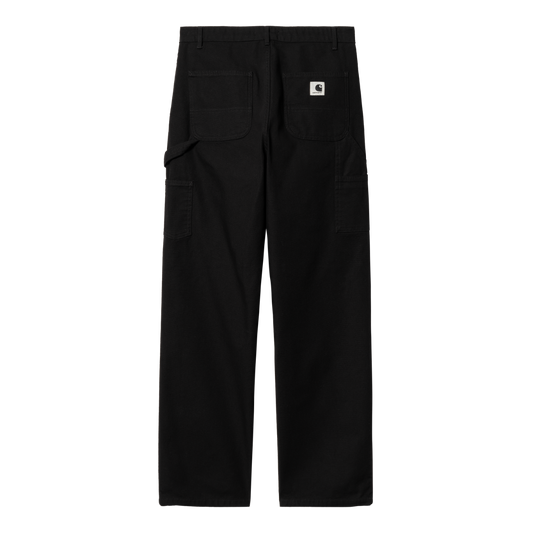 Carhartt WIP - W' Pierce Pant Straight Hudson - BLACK RINSED / Sort - Bukser