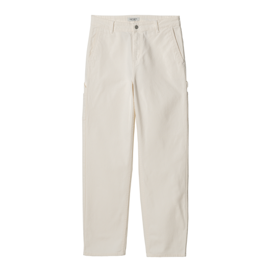 Carhartt WIP - W' Pierce Pant Straight Hudson - WAX RINSED / Hvid - Bukser