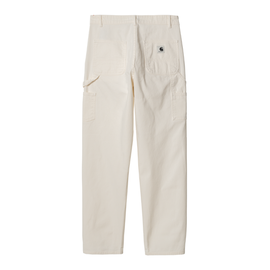 Carhartt WIP - W' Pierce Pant Straight Hudson - WAX RINSED / Hvid - Bukser