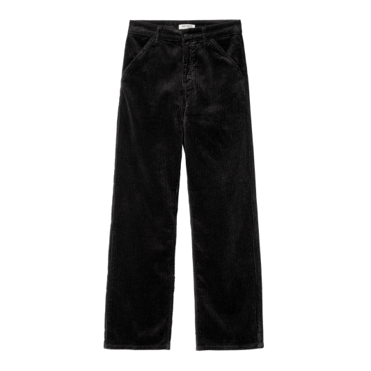 Carhartt WIP - W' Simple Pant Corduroy - 5 WA BLACK RINSED / Sort - Bukser