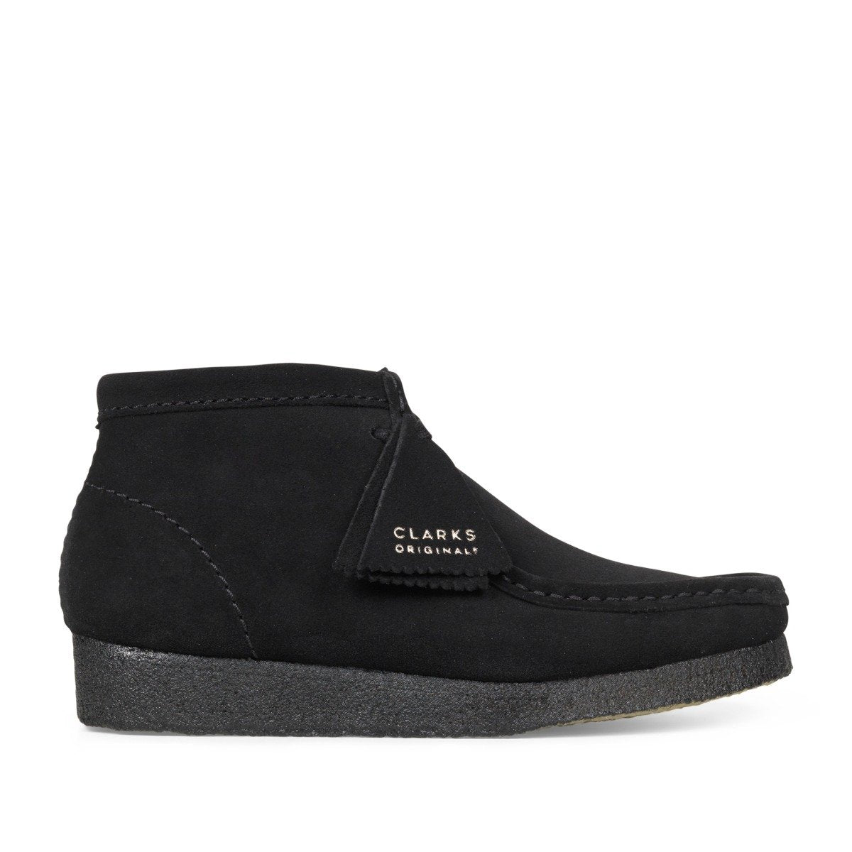 Clarks Originals - Wallabee Boot (W) - BLACK SUEDE / Sort - Sko