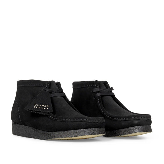 Clarks Originals - Wallabee Boot (W) - BLACK SUEDE / Sort - Sko