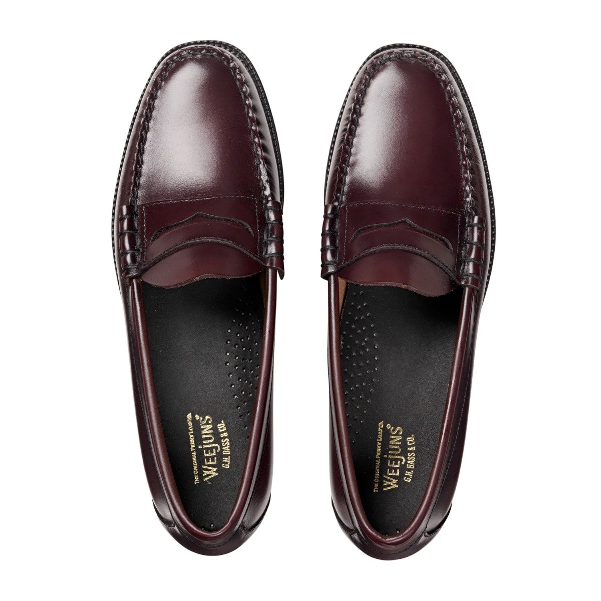 G.H. Bass - Weejun II Larson Moc Penny - WINE LEATHER / Bordeaux - Sko