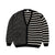 Mohair Striped Knitted Cardigan