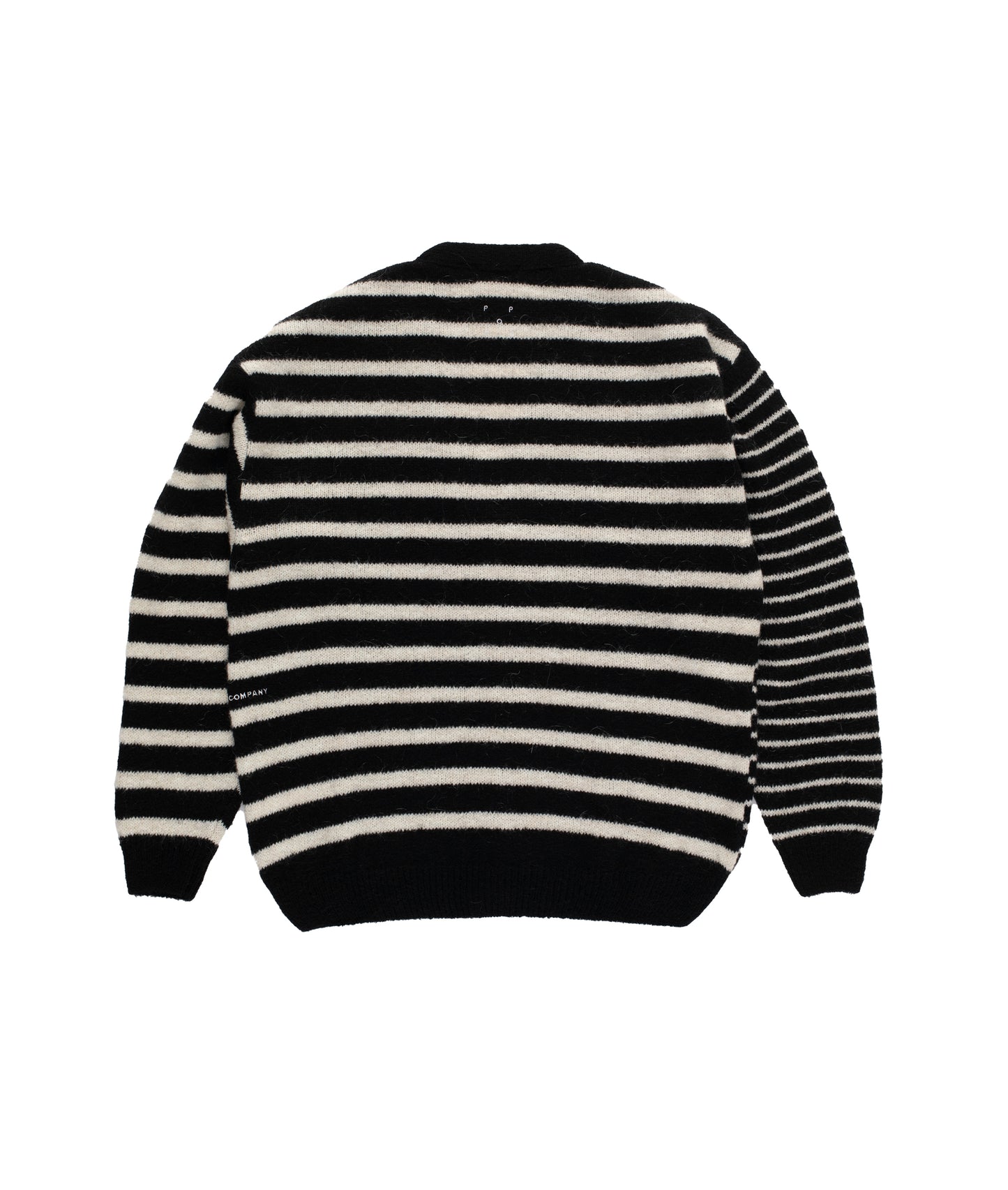 Mohair Striped Knitted Cardigan