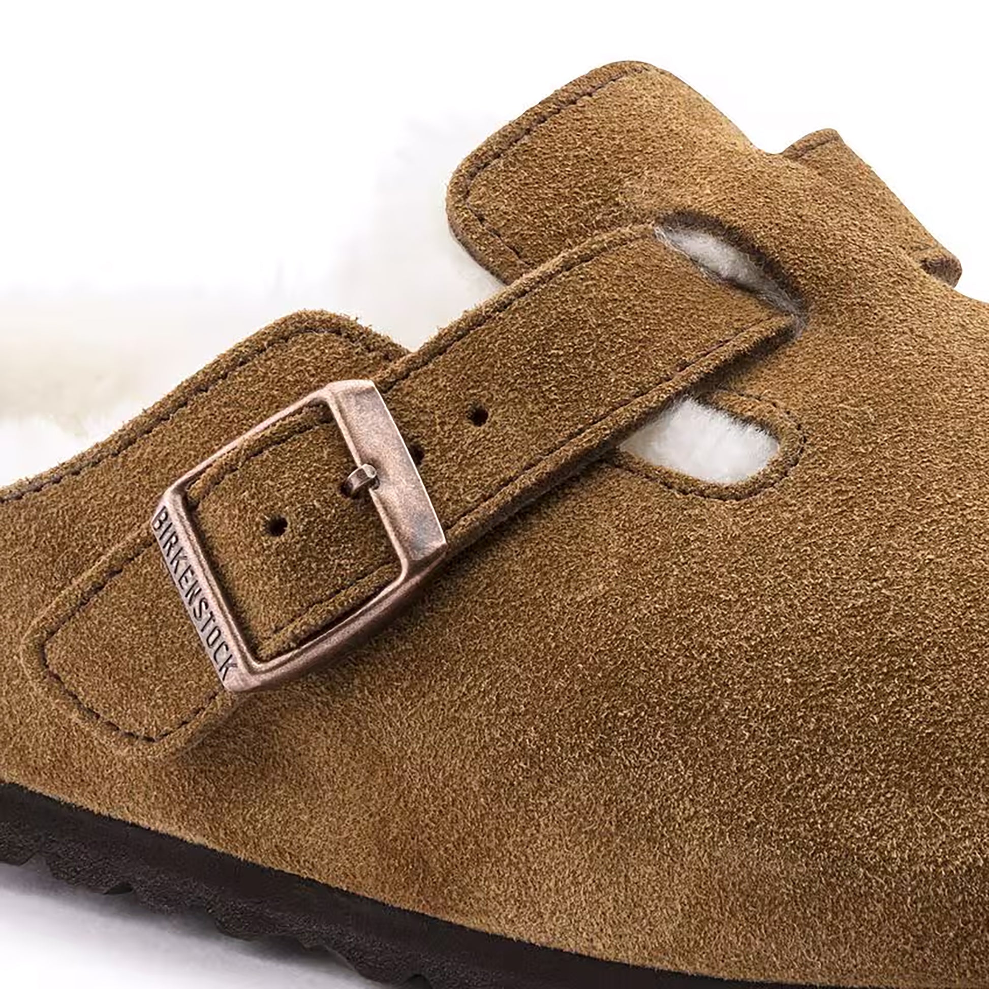 Birkenstock - Boston Shearling LEVE - MINK / Brun - Sko