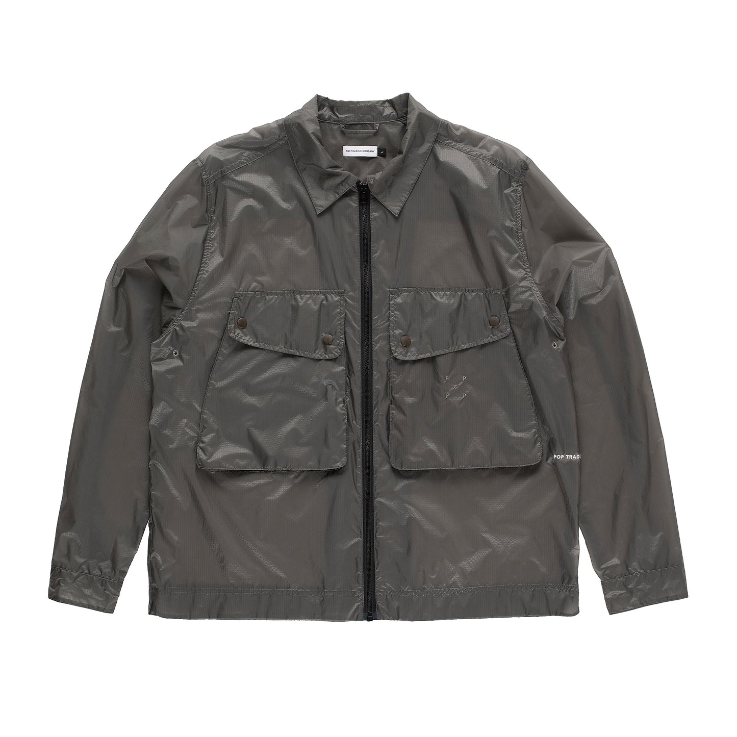 Pop Trading Company - Boxer Overshirt - CHARCOAL / Grå - Skjorter