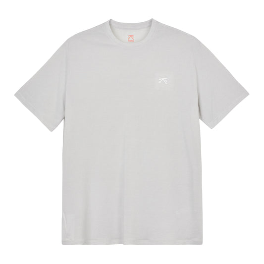 Foehn - M's Cortes Polartec T-Shirt - WHITE / ALLOY / Hvid - T-Shirts