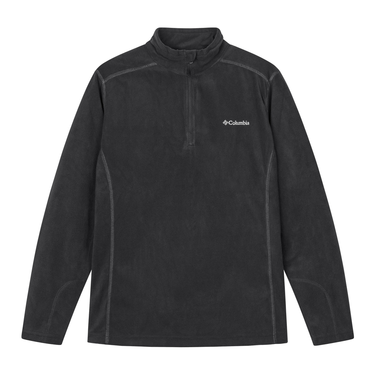 Columbia half-zip fleece sort standup-krave kontrastsøm klassisk outdoor-snit