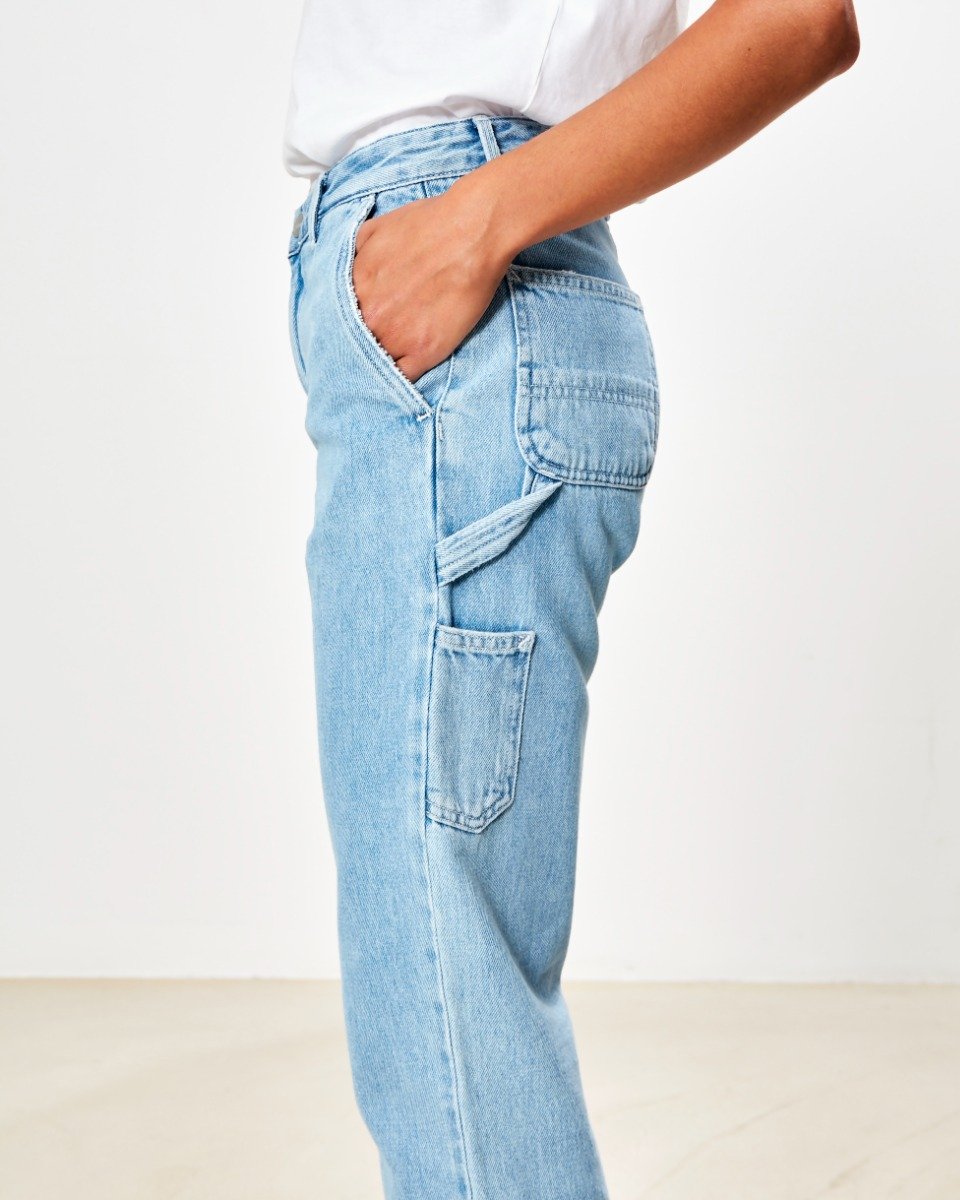 Carhartt WIP W' Pierce Pant Blue stone bleached