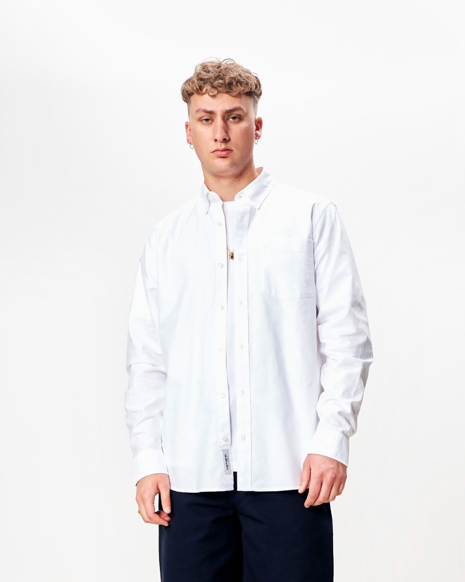Carhartt L/S C-Logo Shirt White / White
