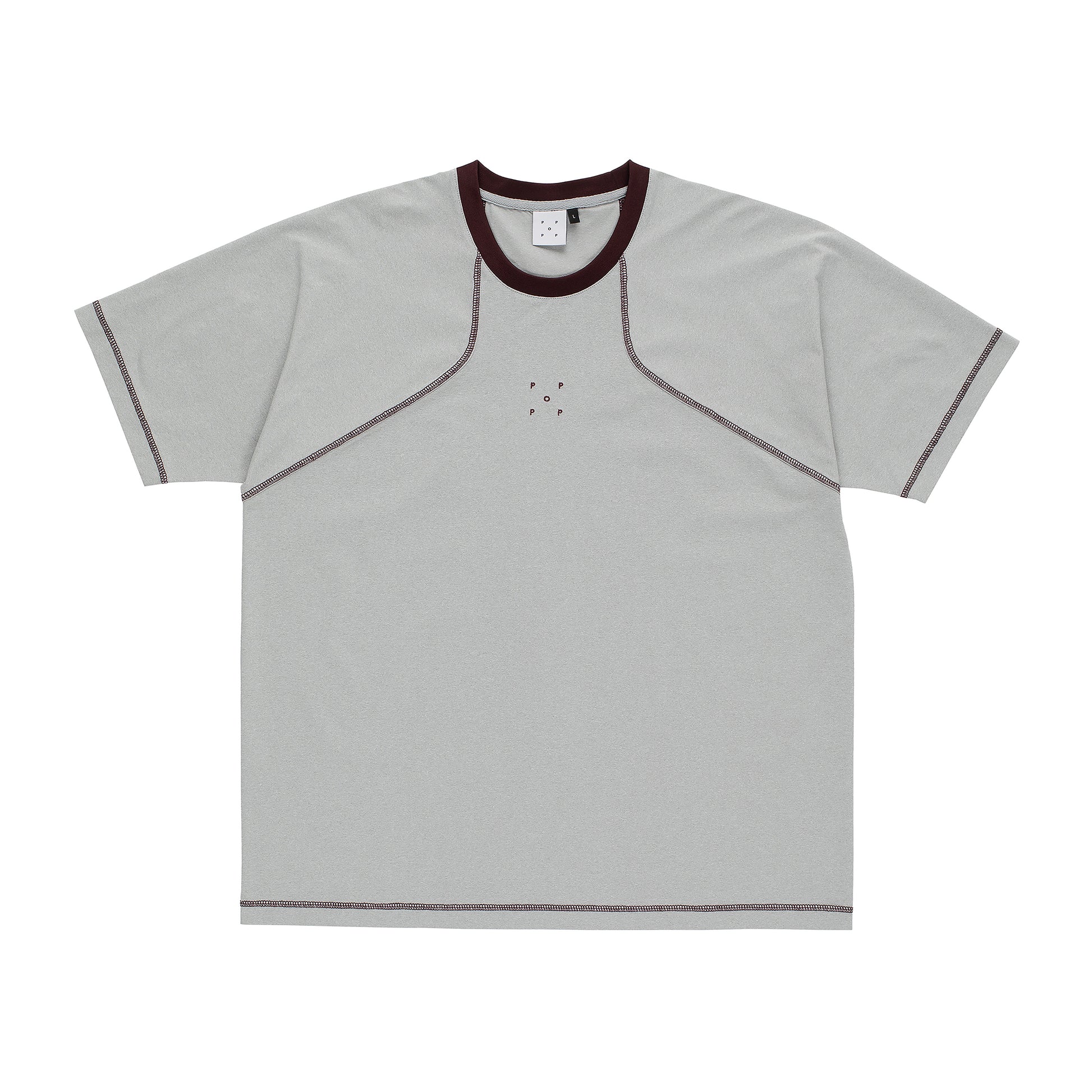 Pop Trading Company - Sports T-Shirt - QUARRY / FUDGE / Grå - T-Shirts