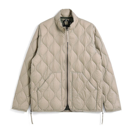 Military Hi Neck W-Zip Down Jacket (Soft shell)