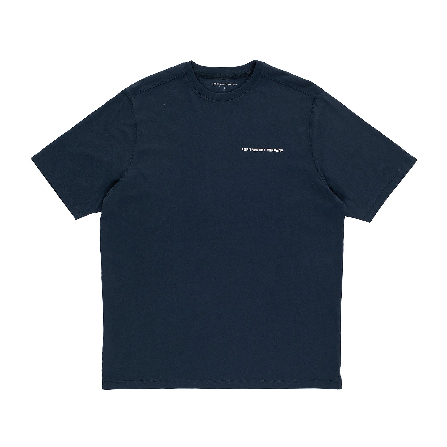 Pop Trading Company - Pixel Logo T-Shirt - NAVY / Blå - T-Shirts