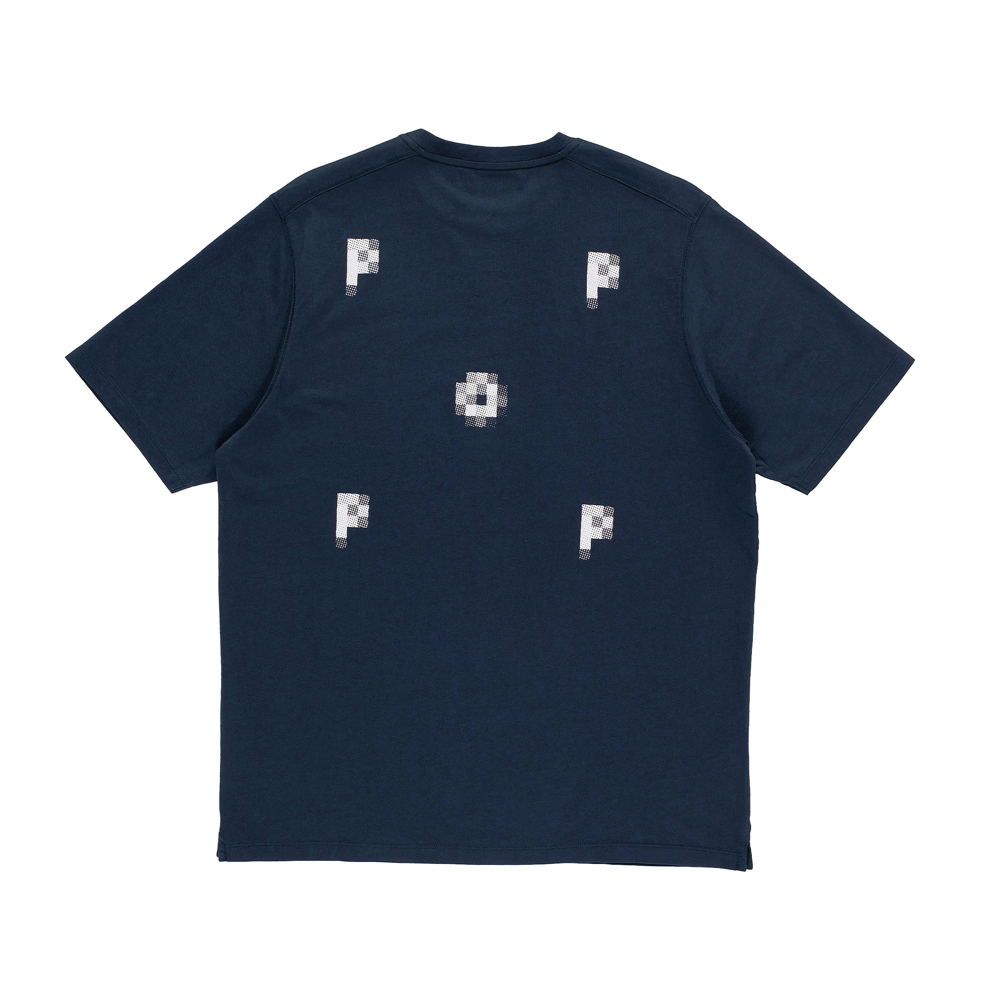 Pop Trading Company - Pixel Logo T-Shirt - NAVY / Blå - T-Shirts