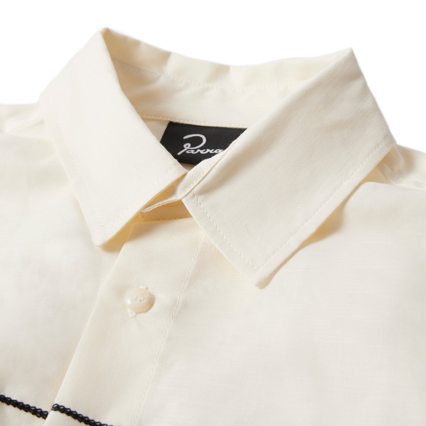 By Parra - The Dunes Short Sleeve Shirt - OFF WHITE / Hvid - Skjorter