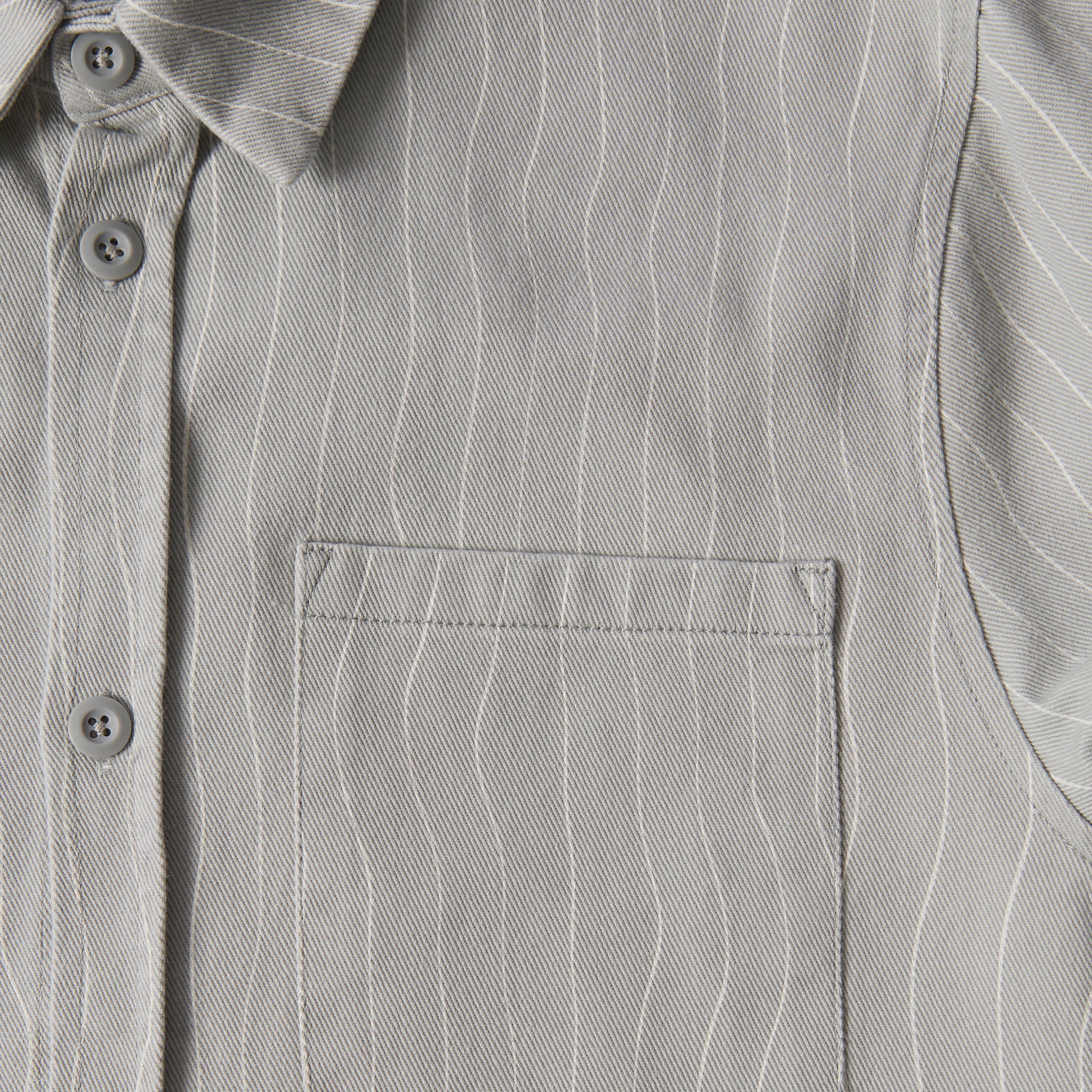By Parra - Meandering Lines Shirt - GREY / Grå||Striber - Skjorter