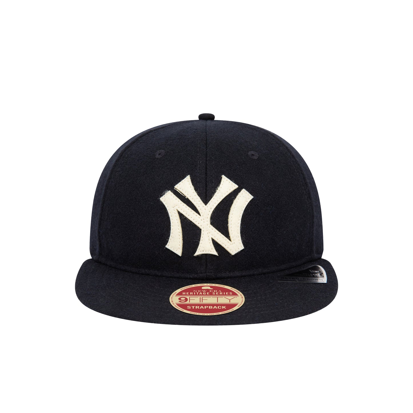 New York Yankees Heritage Series Navy Retro Crown 9FIFTY Strapback Cap