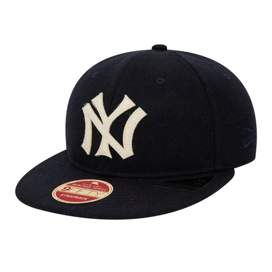 New York Yankees Heritage Series Navy Retro Crown 9FIFTY Strapback Cap