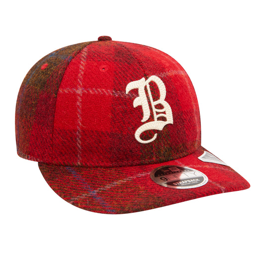 Boston Braves MLB Harris Tweed Dark Red Retro Crown 9FIFTY Cap