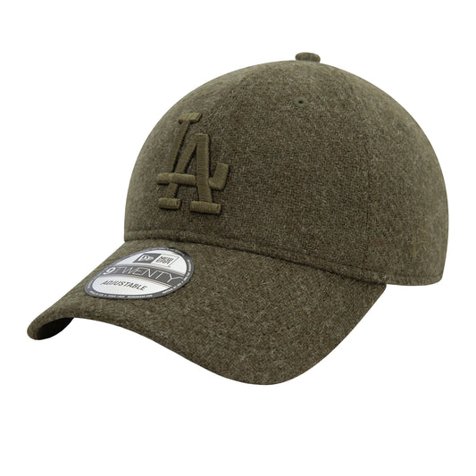 New Era - LA Dodgers Image Harris Tweed® Dark Green 9TWENTY Adjustable Cap - GREEN MED / Grøn - Accessories