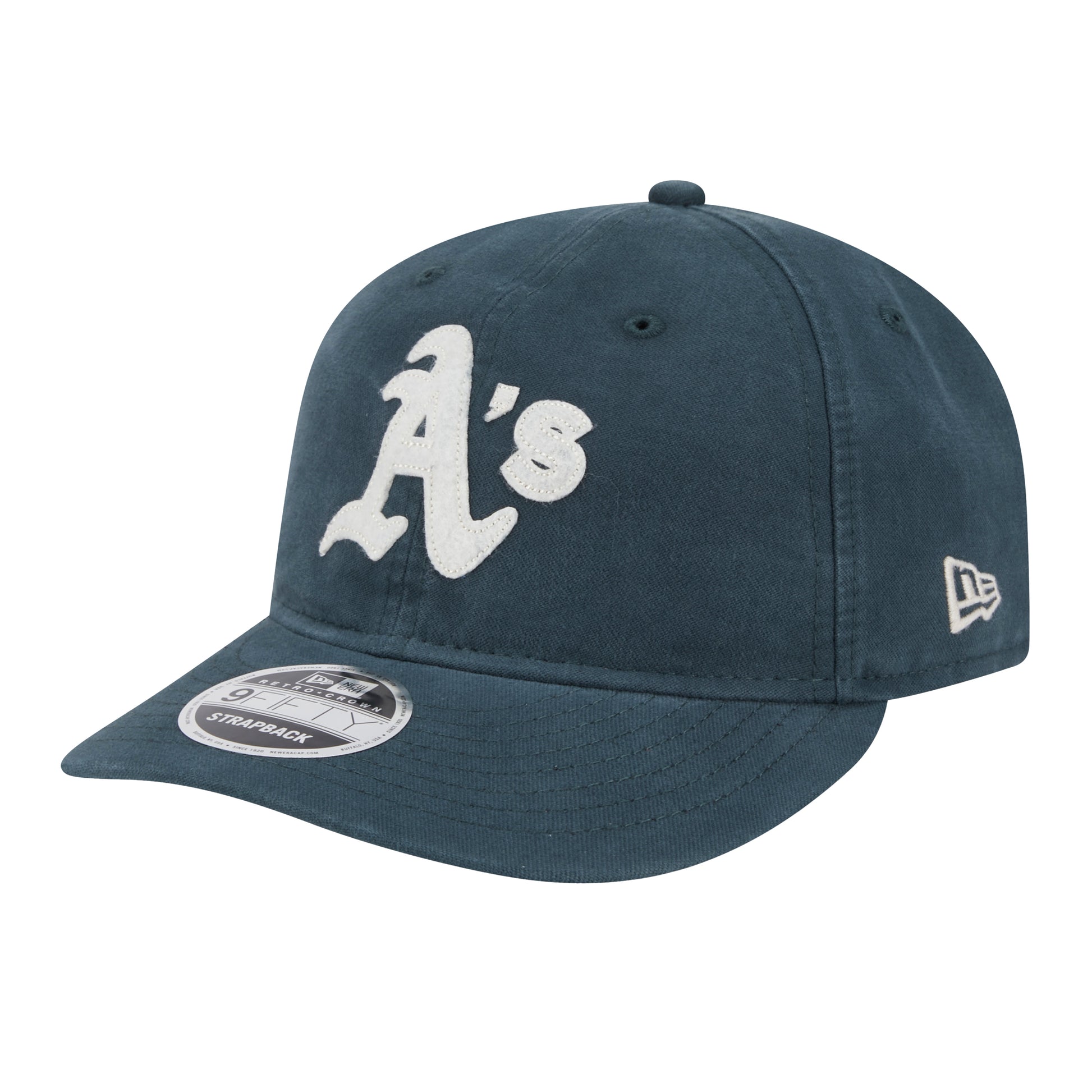 New Era - Canvas Felt Retro Crown 9FIFTY Adjustable - DARK GREEN / Grøn - Accessories