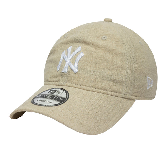 New Era - MLB LINEN New York Yankees 9TWENTY Cap - LIGHT BEIGE / Beige - Accessories