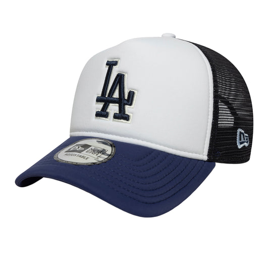 New Era - MLB World Series LA Dodgers 9Forty E-Frame Trucker Cap - NAVY / Blå||Hvid - Accessories