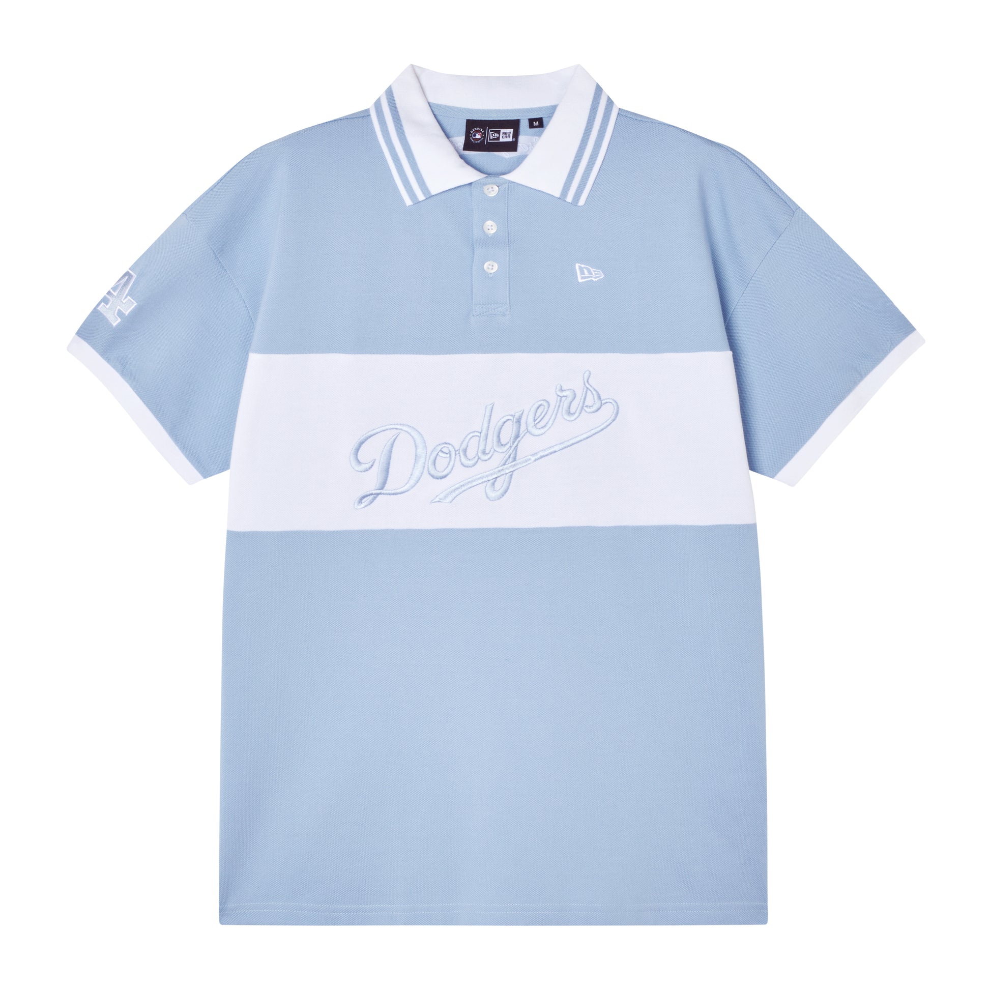 New Era - MLB GRAPHIC LA DODGERS POLO SHIRT - PASTEL BLUE / Blå - Polos