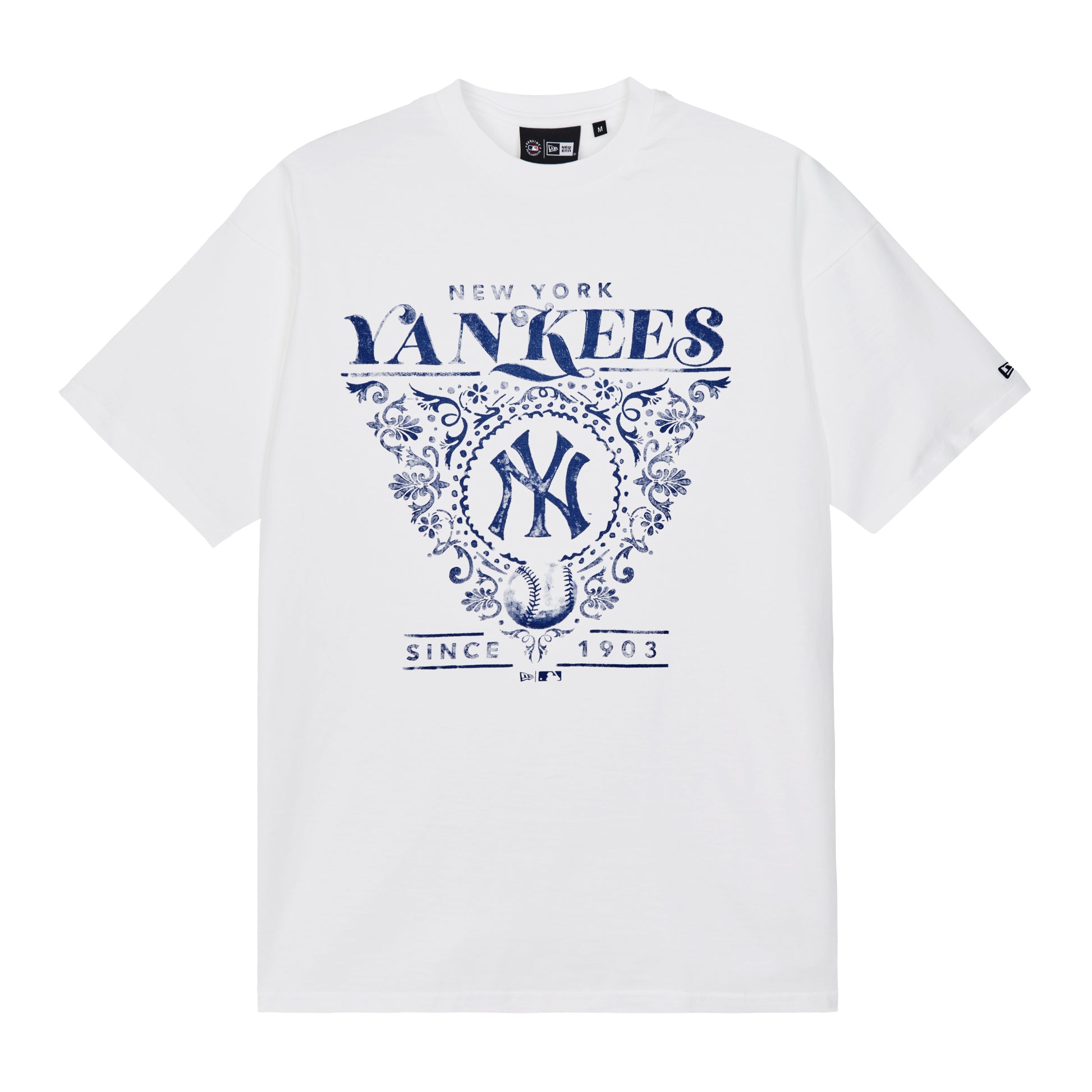 MLB Floral Graphic New York Yankees Oversized T-Shirt – Lagune