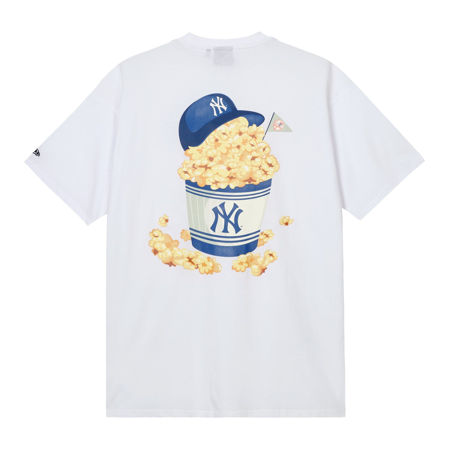 New Era - MLB NEW YORK YANKEES GRAPHIC T-SHIRT - WHITE / Hvid - T-Shirts