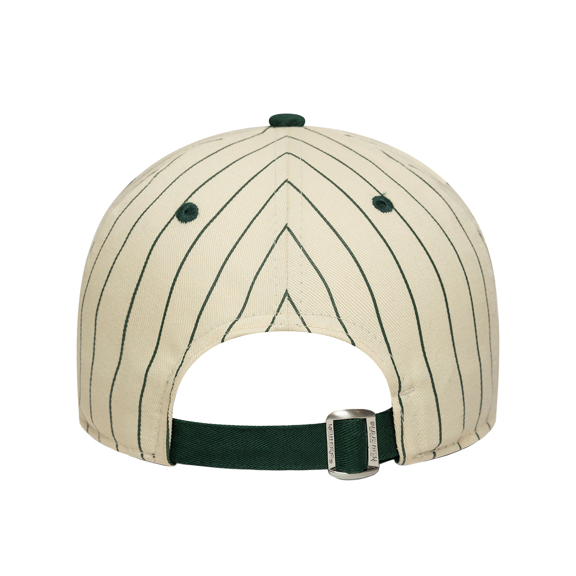 New Era - Oakland Athletics MLB Pinstripe Dark Green 9TWENTY Adjustable Cap - DARK GREEN / Grøn||Hvid - Accessories