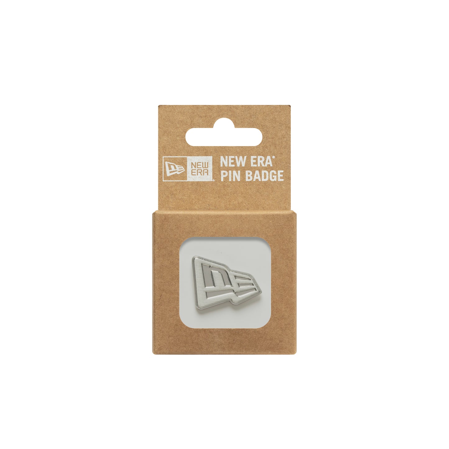 SILVER NE FLAG PIN