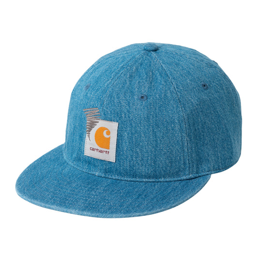 Carhartt WIP - Denim 6-Panel Cap - BLUE STONE WASHED / Blå - Accessories