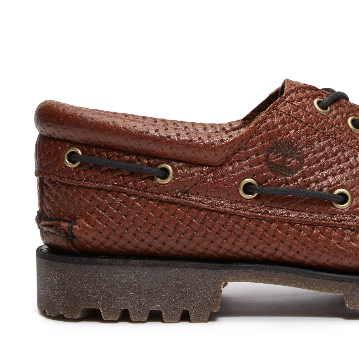 AUTH BOAT SHOE MEDIUM BROWN FULL GRAIN