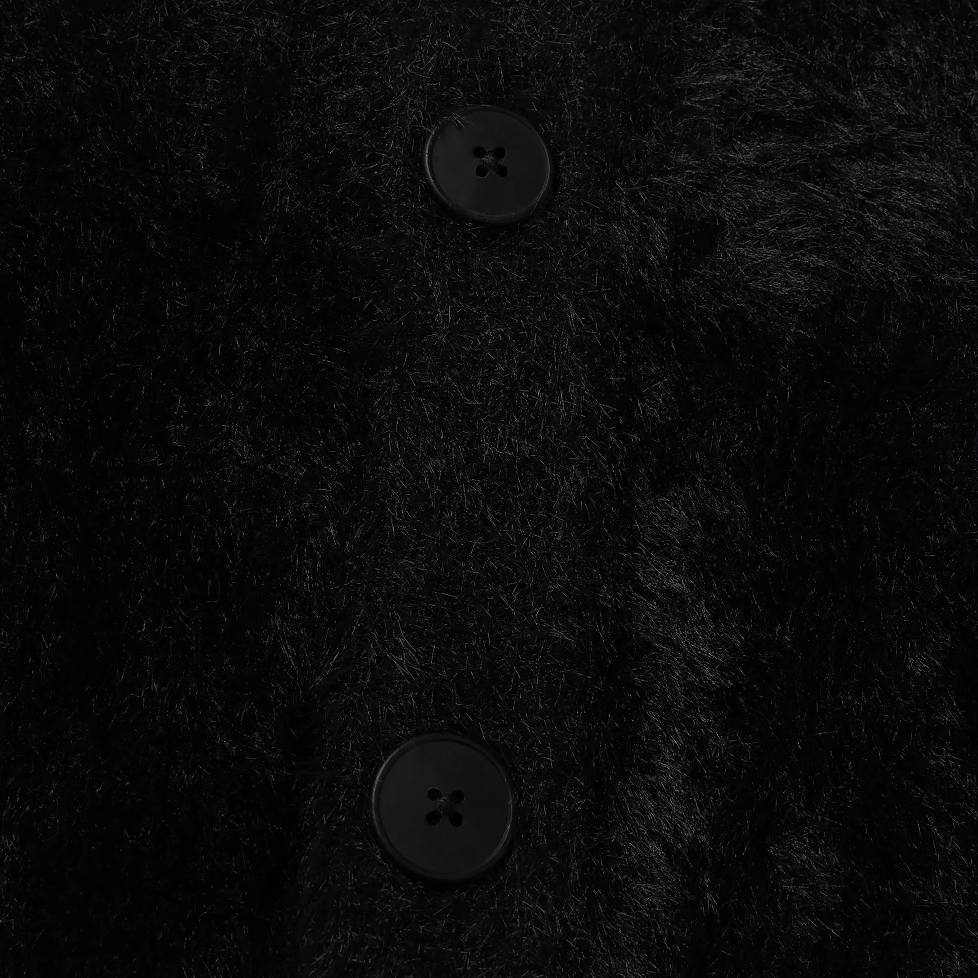 Aries - Oversized Chenille Column Knit - BLACK / Sort - Strik