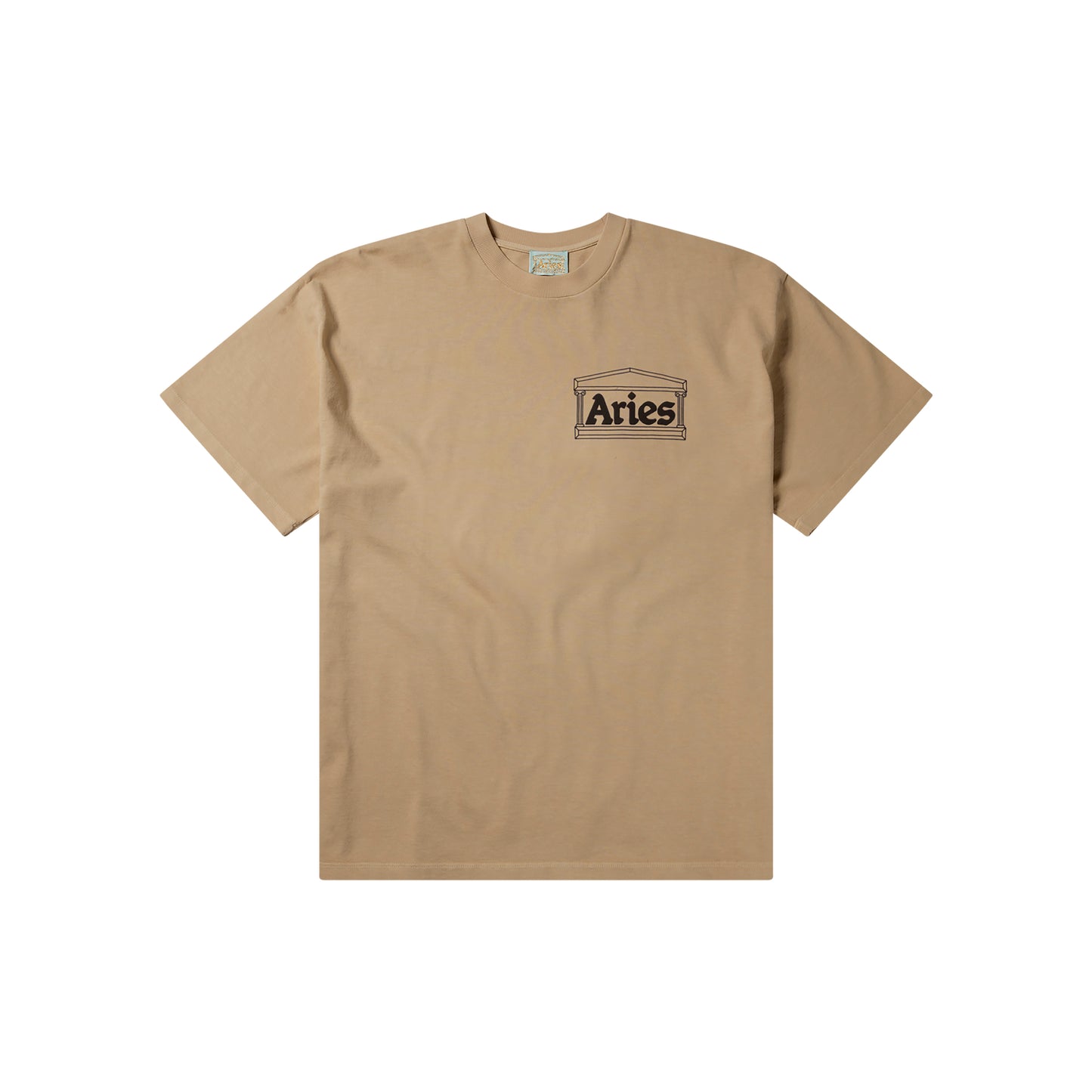 Aries - Temple SS Tee Baby - KHAKI / Beige||Grøn - T-Shirts
