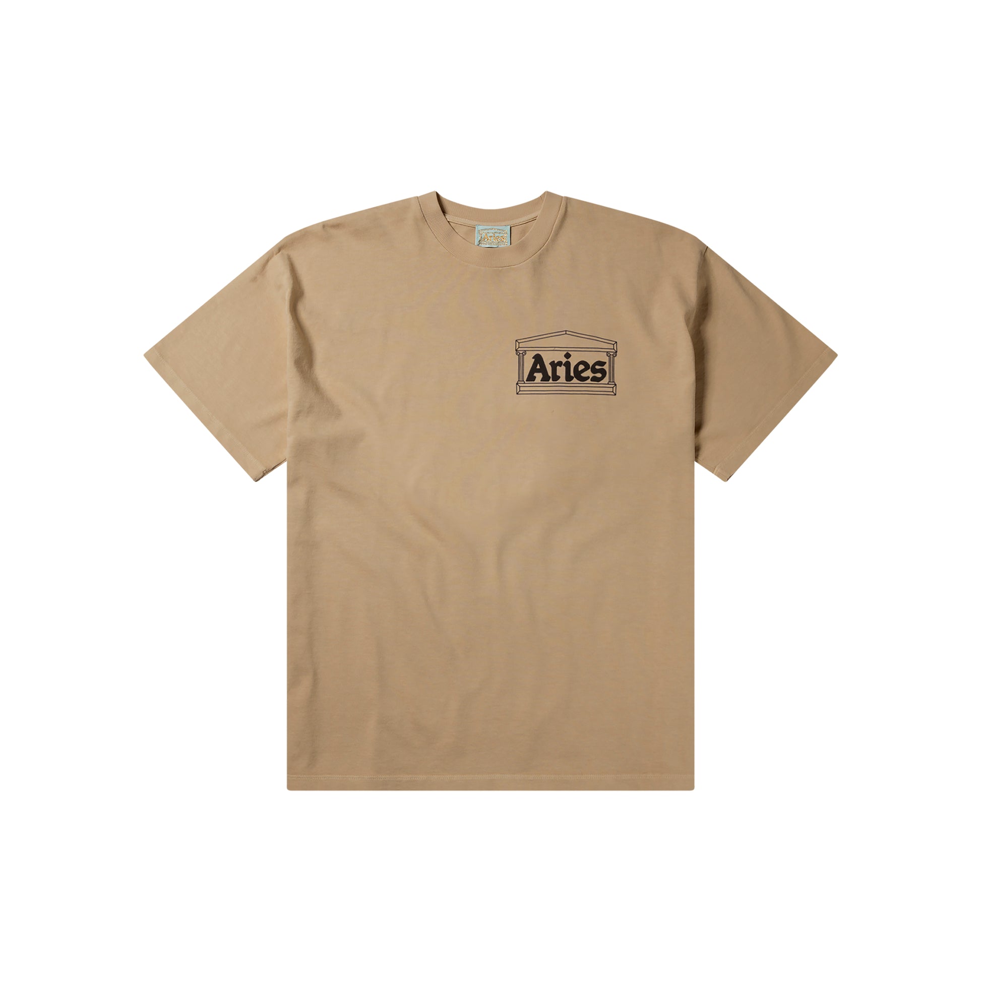 Aries - Temple SS Tee Baby - KHAKI / Beige||Grøn - T-Shirts