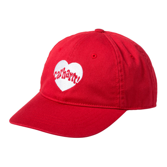 Carhartt WIP - Amour Cap - TUSCANY / WHITE / Rød - Accessories