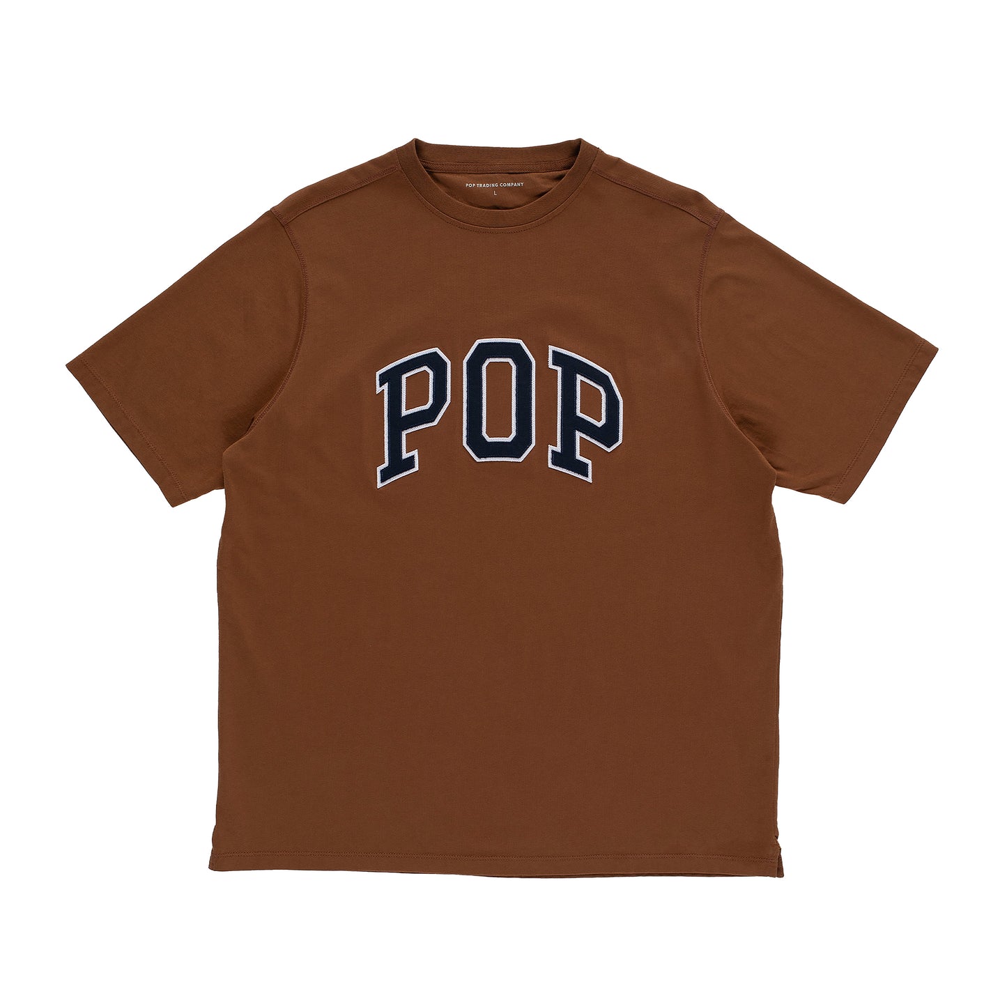 Pop Trading Company - Arch T-Shirt - BISON / Brun - T-Shirts