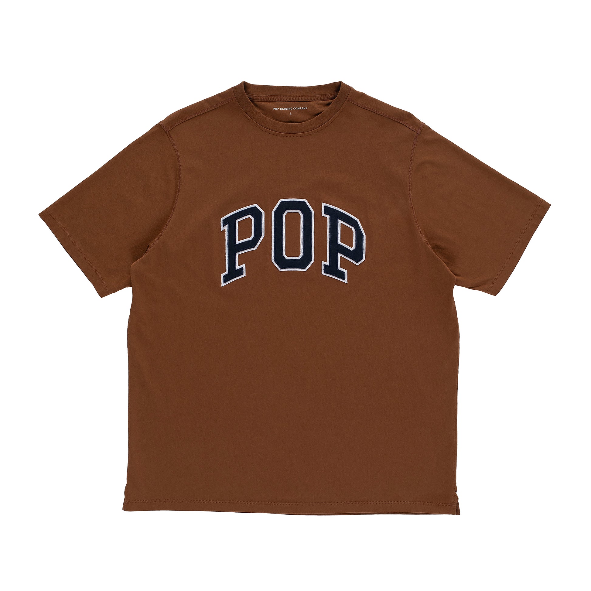 Pop Trading Company - Arch T-Shirt - BISON / Brun - T-Shirts