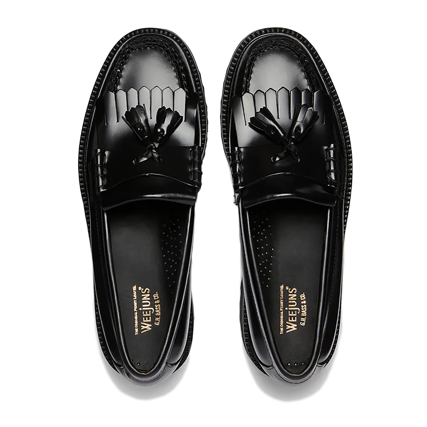 G.H. Bass - Weejun 90 Layton II Kiltie - BLACK / Sort - Sko