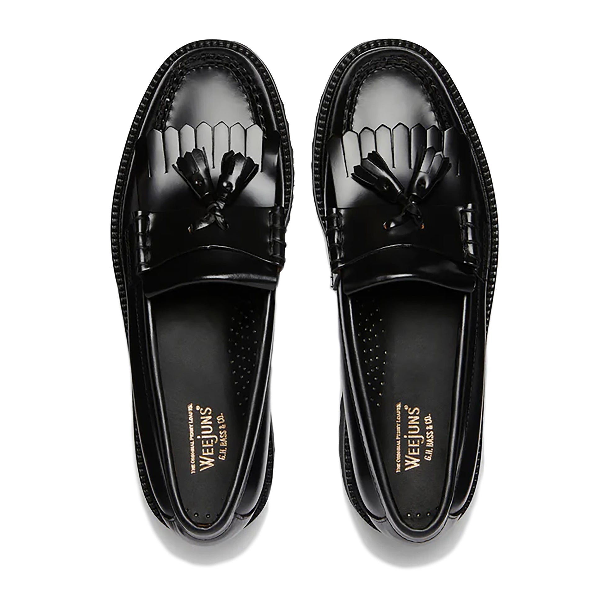 G.H. Bass - Weejun 90 Layton II Kiltie - BLACK / Sort - Sko