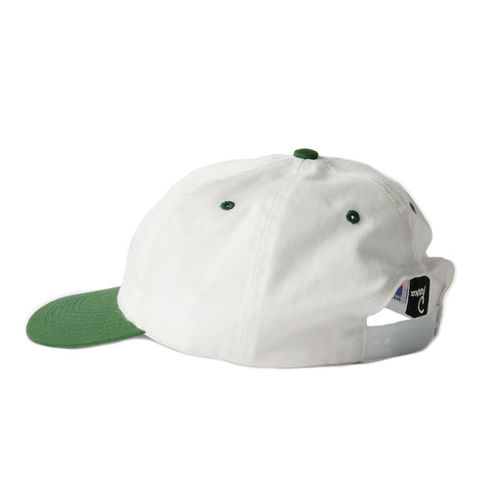 Balled 6 Panel Hat White