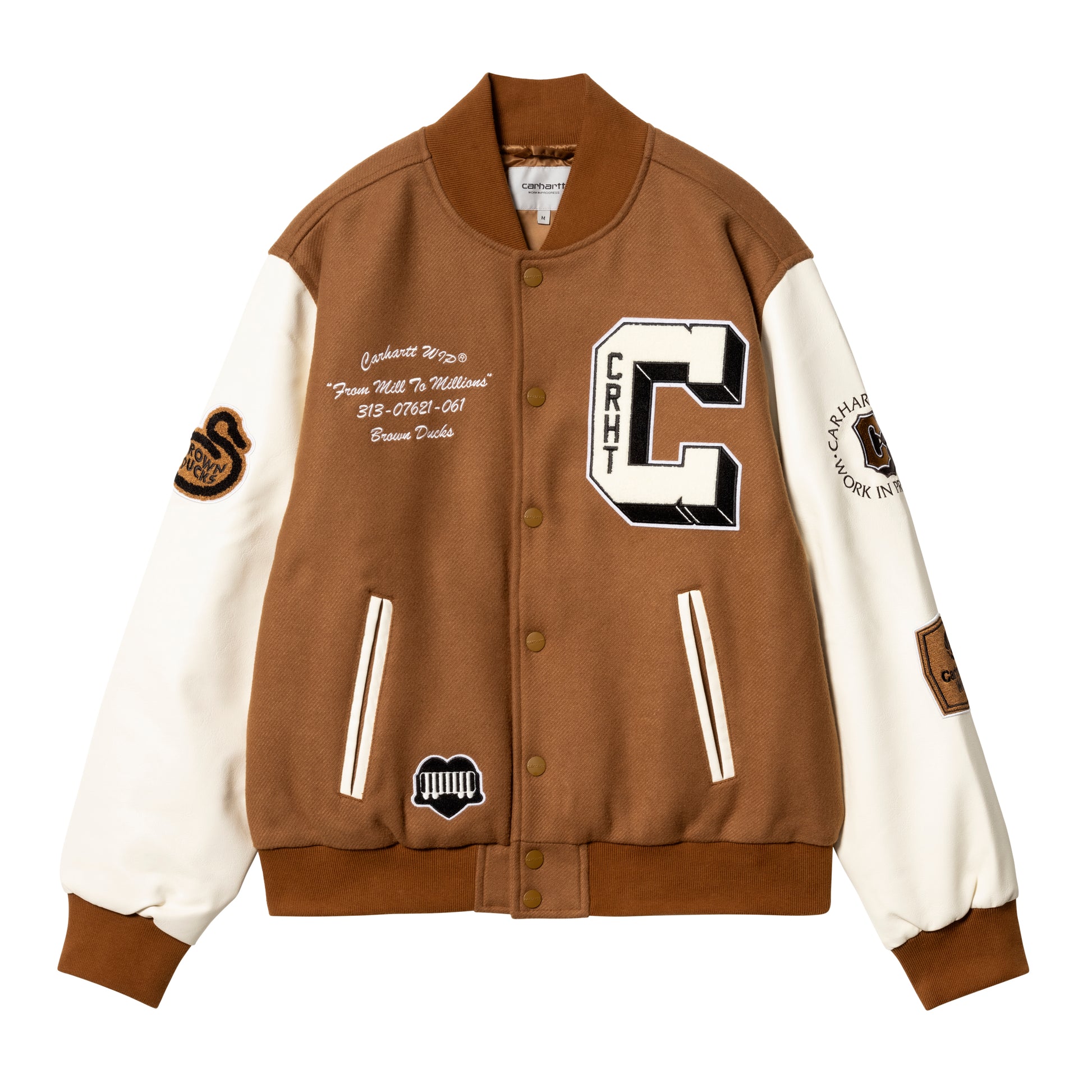 Carhartt WIP - Brown Ducks Bomber - HAMILTON BROWN / WAX / Brun - Jakker