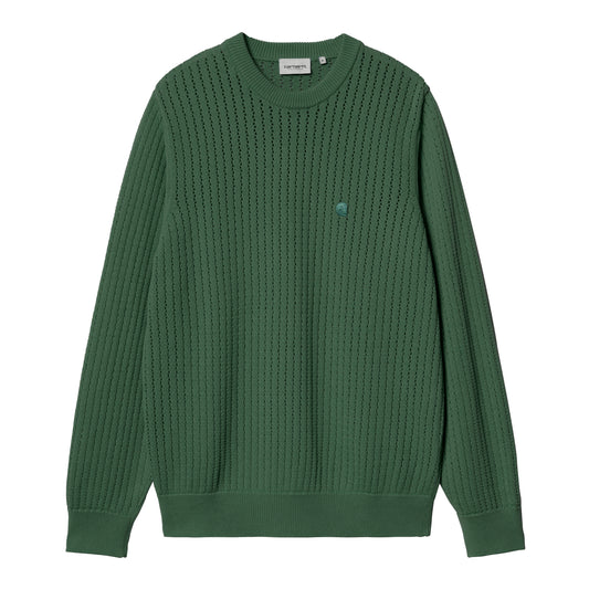 Carhartt WIP - Calen Sweater - DUCK GREEN / Grøn - Strik