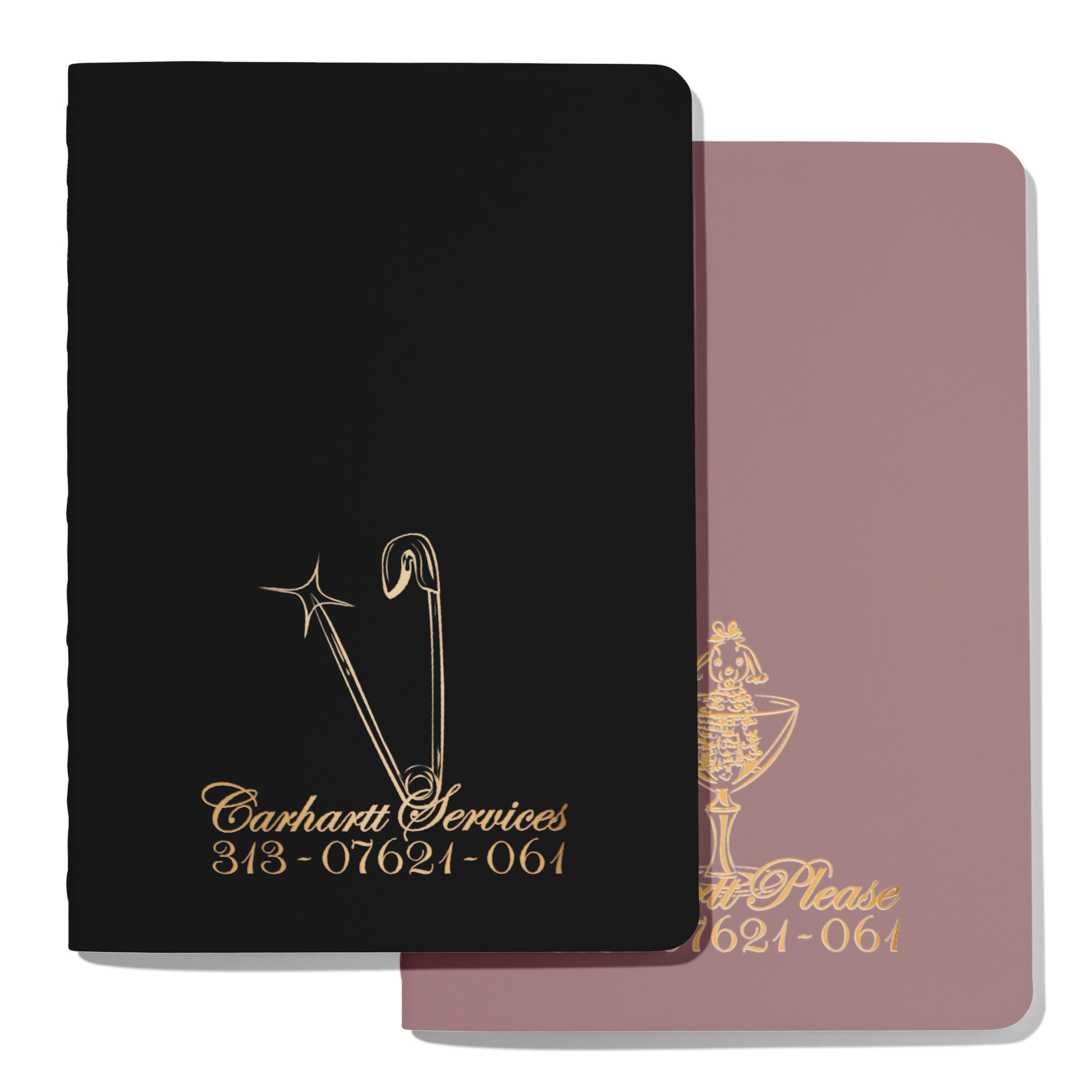 Carhartt WIP - Carhartt Please Notebook Set - MULTICOLOR / Sort||Pink - Accessories