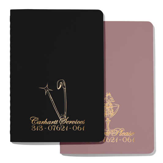 Carhartt WIP - Carhartt Please Notebook Set - MULTICOLOR / Sort||Pink - Accessories
