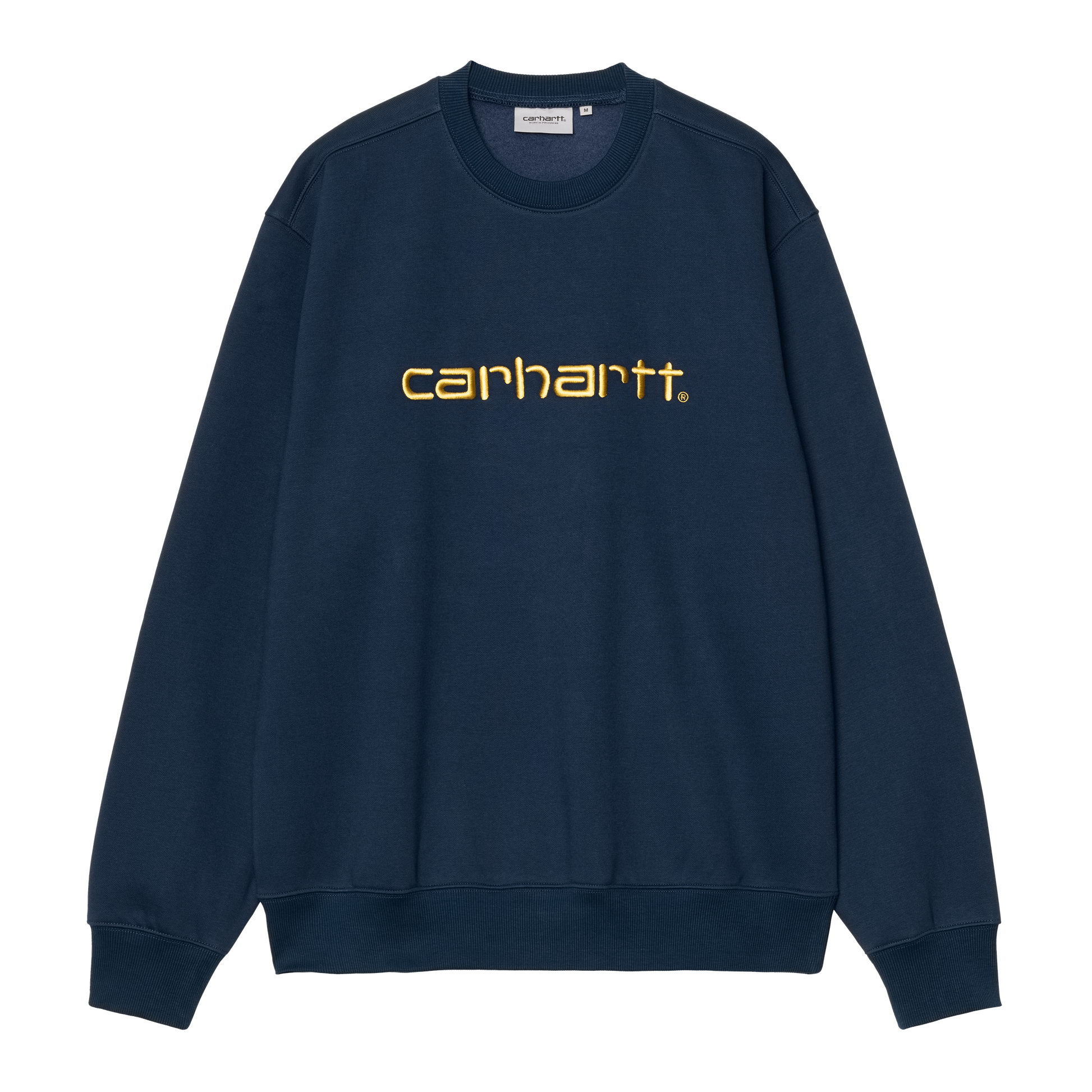 Carhartt WIP - Carhartt Sweat - INK / AIR YELLOW / Blå - Sweatshirts
