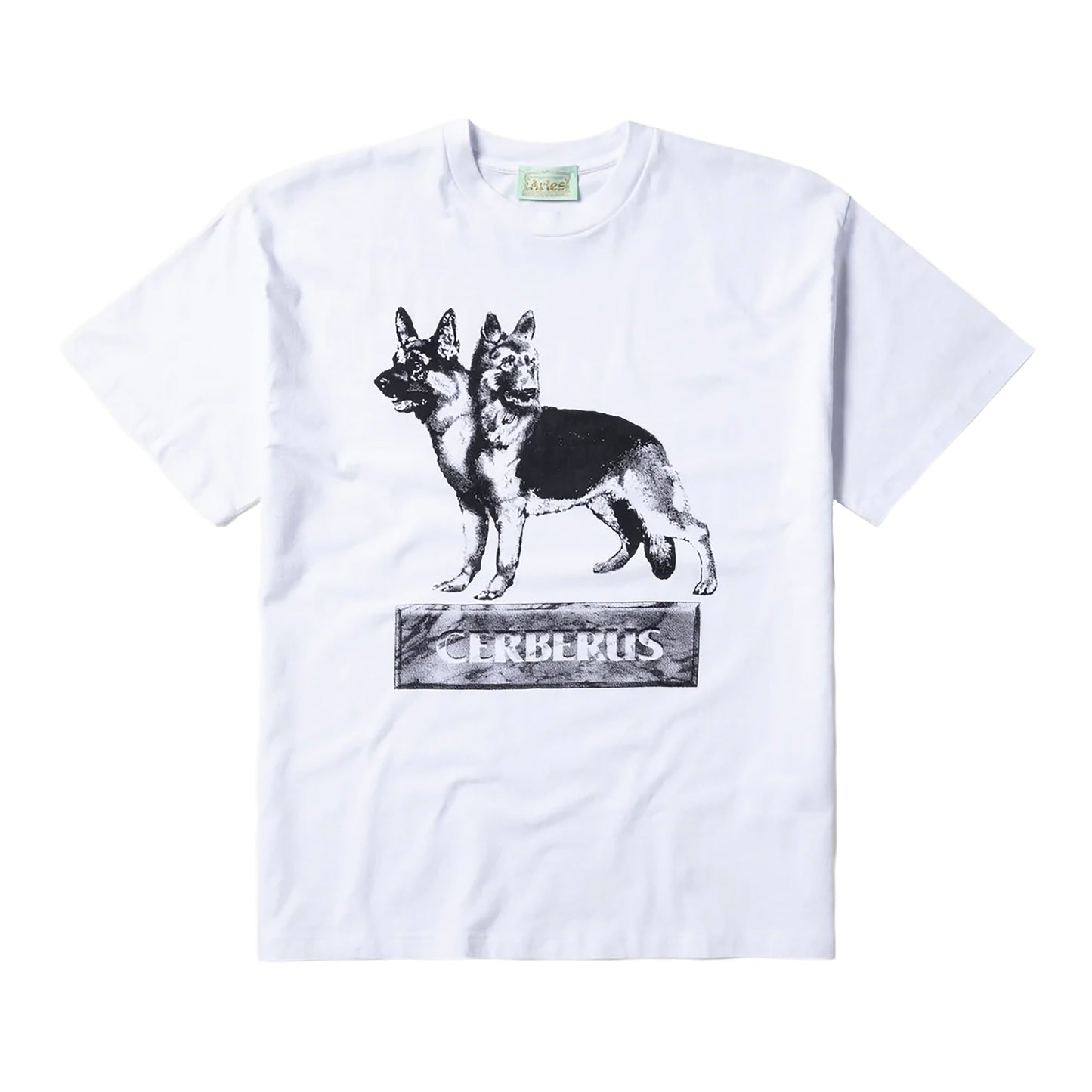 Aries - Cerberus SS Tee - WHITE / Hvid - T-Shirts